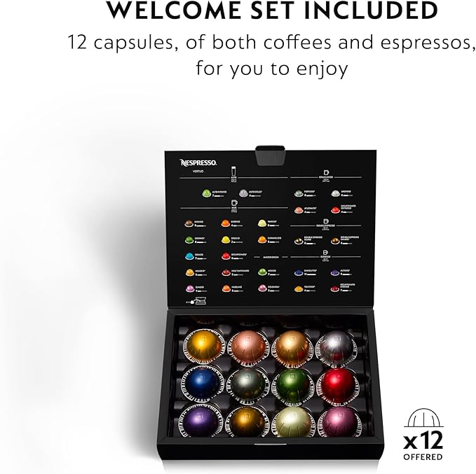 Nespresso Vertuo Coffee and Espresso Maker by De'Longhi, Graphite Metal