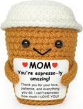 I Love You Mom Gifts From Daughter Son, Mother Day Birthday Thank You Gift for Mom, Mama Positive Animals Espresso