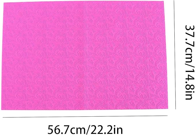 GROWTAIL Cake Fondant Impression Mat, Impression Lace Mold Fondant Cake Decorarting Tools-Spring Bloom/Spiricle/Crocodile Alligator Pattern (Spiricle Pattern)