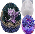 Vertical Dragon Egg Mold Dinosaur Mold Silicone Mold for Resin Dragon Candle Mold Easter Egg Mold Dragon Silicone Mold for Candles Home Decoration Mold Animal Resin Mold Cartoon Mold Dragon Mold