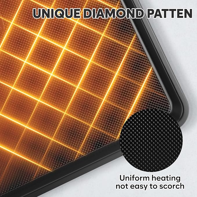 Cookie Sheet for Baking, Ceramic Baking Sheet Jelly Roll Pan, Thicker Carbon Steel Baking Sheet Non Stick, 15.3 x 11.3 Inch Baking Tray for Oven