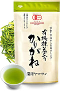 chaganju Organic Green Tea, Kukicha Twig tea with Matcha Green Tea Powder, Japanese Tea -KARIGANE- 100g Bag【YAMASAN】