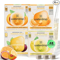 Waterdrop Hydration Cubes With Vitamin C, B Vitamins and Electrolytes, 4 Flavor Electrolyte Variety Pack, Flavored Water Enhancer Cubes for Still & Sparkling Water, Low Calorie, Sugar Free, 48 Count