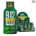 B12 Overload Extra Strength Energy Shot – Grape – 260mg Caffeine, 14000% B12, Electrolytes – Energy & Vitality Support – Zero Sugar No Calories – Vegan, Kosher, Gluten-Free – 1.93 fl oz, 12-Pack