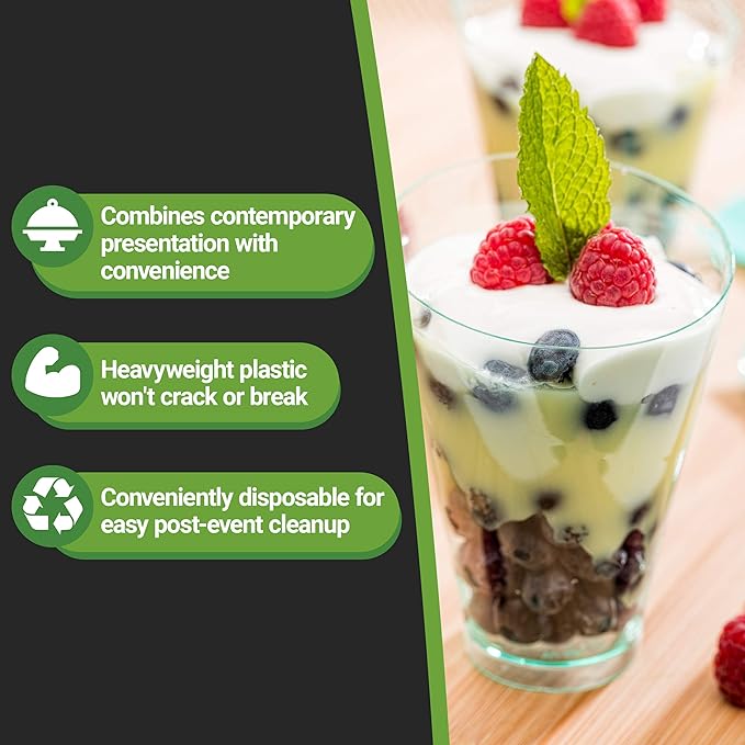 Restaurantware 7 Ounce Plastic Glasses 100 Round Incline Shooter Cups- Disposable Small Seagreen Plastic Round Bowls Unique Design For Soups Appetizers Or Desserts