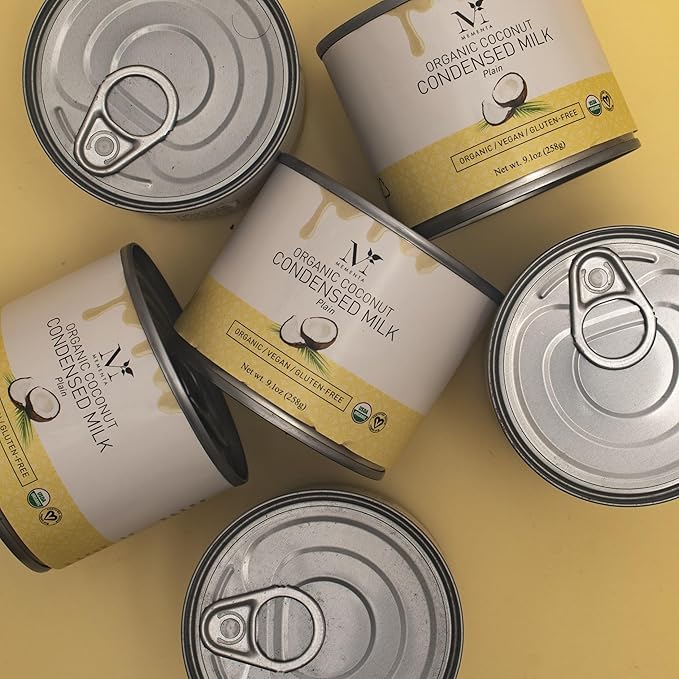 Mementa Inc Organic Coconut Milk Canned, Vegan Condensed Milk Canned, Dairy-Free, Lactose Free, Plant-Based, Whole Milk Organic Alternative, 9.1 Ounce, Pack of 3