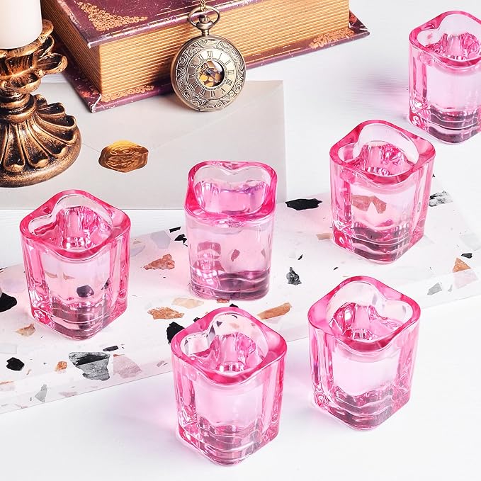 2oz Heavy Base Shot Glasses Sets of 12/Pink Shot Glass Cute For Bar Cart Accessories/Heart Shaped/Square