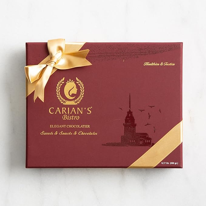 CARIANS Dubai Chocolate Gift Box, Dubai Chocolate Candy with Pistachio and Kataifi, Great for Gift Giving, Anniversary, Christmas, Thanksgiving, New Year, 17 Pcs