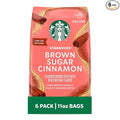 Starbucks Ground Coffee, Brown Sugar Cinnamon Naturally Flavored Coffee, 100% Arabica, Limited Edition, 6 Bags (11 Oz Each)