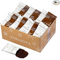 Sarasota Coffee Ground Packets | Gourmet Flavored Medium Roast Bulk Coffee Packs | Salted Caramel | Low Acid Mold Free Singles Individual Pouches for 12 Cup Coffee Maker | 2 Ounce Bags, 36 Count