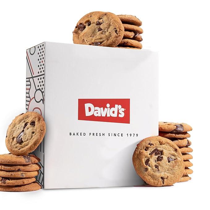 David's Cookies Gluten-Free Chocolate Chip Cookies 9-pack - Gourmet Cookies with No Added Preservatives - Fresh Bakery Dessert - Toddler and Kids Snacks for School