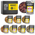 Tiesta Tea - Herbal & Rooibos Tea Sampler Dry Flight Set, Loose Leaf, No Caffeine Blend, Makes Hot & Iced, Assorted Herbal, Rooibos, Fruit Blends & More, 8 Resealable Sample Pouches