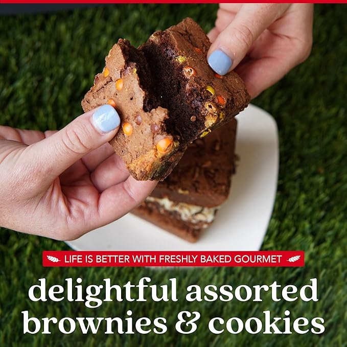 DAVID'S COOKIES Assorted Cookies & Brownies in Carton Box | Enjoy Our Homemade, Delicious, Great for Sharing Freshly-Baked Food Cookie & Brownie Snacks - Ideal Gift For All Occasion - 2 Pack