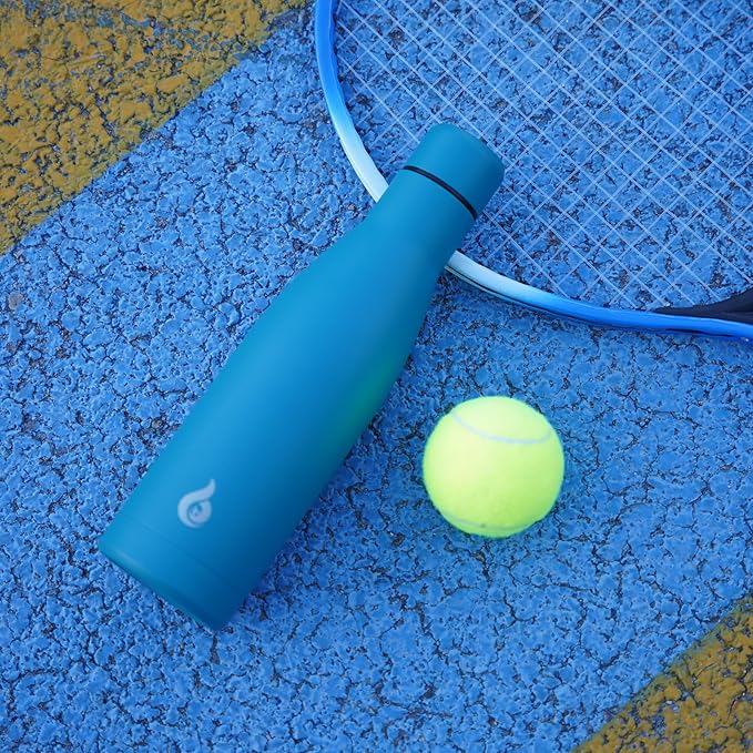 BJPKPK Insulated Water Bottle 17oz Stainless Steel Water Bottles Dishwasher Safe Reusable Metal Thermos Keep Cold and Hot,Laguna