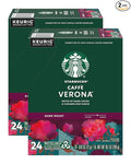 Starbucks Coffee K-Cup Pods, Caffè Verona, Dark Roast Coffee, Notes of Dark Cocoa & Caramelized Sugar, Keurig Genuine K-Cup Pods, 24 CT K-Cups/Box (Pack of 2 Boxes)