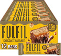 FULFIL Protein Snack Bars, Chocolate Hazelnut Flavored, Gluten Free with 15g Protein, Pantry Staples, 12 Count