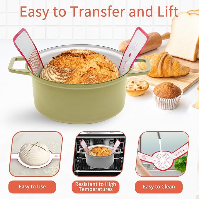 10 Inch Round & Oval Sourdough Proofing Basket Set, Banneton Bread Proofing Basket with Starter Jar, Sourdough Starter Kit Includes Bread Knife & Bread Board Natural Rattan for Perfect Loaves