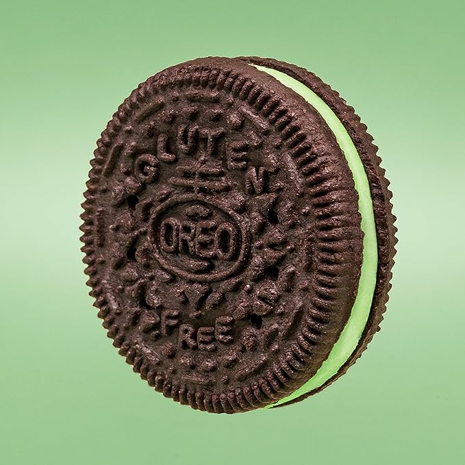 OREO Gluten Free Mint Creme Chocolate Sandwich Cookies, Gluten Free Cookies, 12 - 12.47 oz Packs