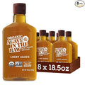 Organic Agave In The Raw Agave Nectar, 18.5 oz., 8 Pack, Made With Organic Blue Agave From Mexico, USDA Organic, Non-GMO Project Verified, Kosher Vegan and Low Glycemic Index