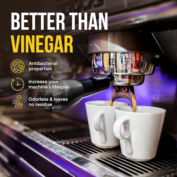 Bastion Coffee Machine Descaler & Cleaner - 4 Uses. (2 Bottles) Universal Descaling Solution Compatible with Keurig, Nespresso, Delonghi and All Single Use Coffee and Espresso Machines