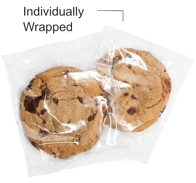 Christmas Gift Basket Chocolate Chip Cookie Gourmet Tin Fresh Bakery Treats | Individually Wrapped | Nut Free Soft Fudge Filled Large Cookie