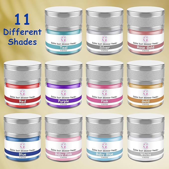 Glitter & Glitz Edible Glitter for Drinks - Premium Drink Glitter Edible Dust for Cocktails, Baking, Brew, Champagne - Luster Dust and Cocktail Glitter - Edible Glitter for Drinks Decoration (Baby Pink, 5Grams)