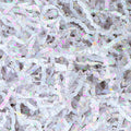 Crinkle Cut Paper 7oz Shredded Packing Grass Cushion Paper for Gift Baskets Christmas Wedding Birthday Bridesmaid Engagement Craft Gift boxes Bags Filler (Diamond White)