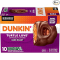 Dunkin' Turtle Love Flavored Coffee, 10 Count (Pack of 6) Keurig K-Cup Pods
