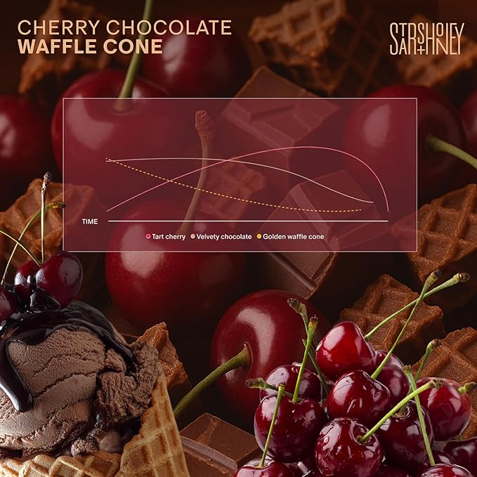 Stars + Honey Protein Bars- Cherry Chocolate Waffle Cone,15g Protein, 2g Sugar, w/Collagen Keto Friendly Snack - Gluten, Dairy, & Soy Free - High-Protein Snacks for Energy & Recovery-10 pack