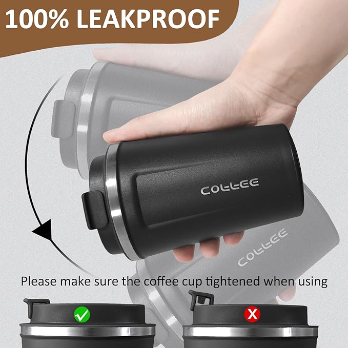 4 Pack Insulated Coffee Tumblers with Lid 12oz Stainless Steel Travel Coffee Mug Reusable Coffee Cup to Keep Cold and Hot Drinks for Car, Daily, Travel and Gifts, Multicolor