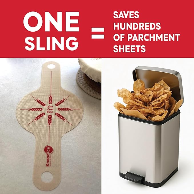 KneadAce Cotton Rope Banneton Proofing Basket & Bread Slings Set Of 2 x Round