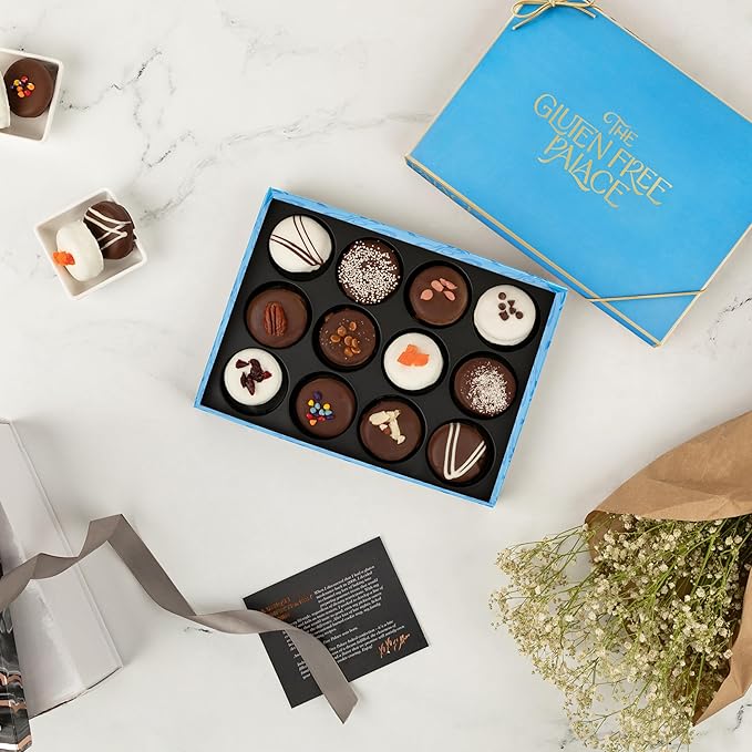 Gluten Free Palace Cookies Gift Basket – Gluten Free Vegan Cookies – Men, Women, Birthday, Care Package, Kosher Gift (12 Count)
