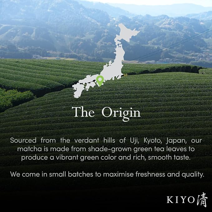 Kiyo Matcha Heritage Grade Densho Ceremonial Uji Matcha - Pure Japanese First Harvest Ceremonial Grade Matcha Green Tea Powder from Uji, Japan (40g/1.41oz)