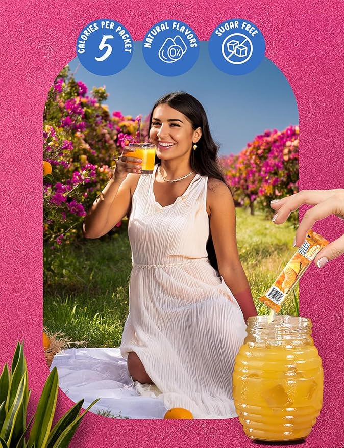 Klass Aguas Frescas | Drink Mix Variety Pack | Cucumber Limeade, Strawberry Watermelon, Hibiscus Berries & Pineapple Tangerine | Sugar Free On-The-Go Packets (40 Count Powder Stick Packs)