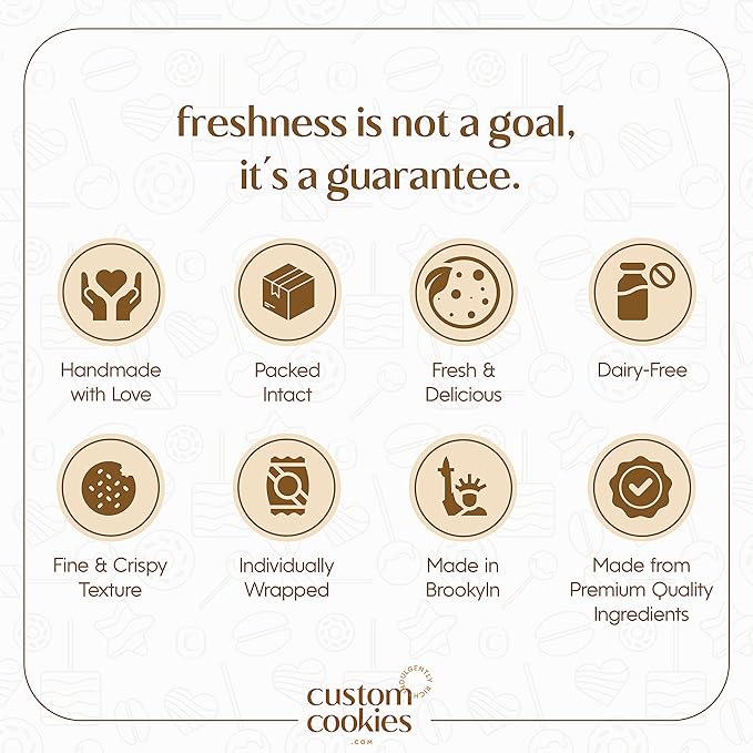 Happy Birthday Gift Basket Custom Sugar Cookies - Happy Birthday Cookies in Gift Box, Hand Decorated Kosher Treats for Women, Her, Wife - Bakery & Dessert Gifts as a Birthday Cake