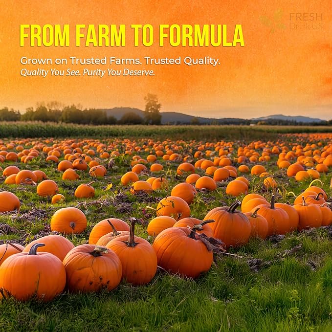 FreshDrinkUS, Premium 90 Pumpkin Seed Oil Gummies For Hair Growth, Youthful Skin, 4000mg Per Serving with Zinc & Vitamin C – Plant-Based, Non-GMO, Sugar/Gluten-Free, Men’s & Women’s Wellness Gummies