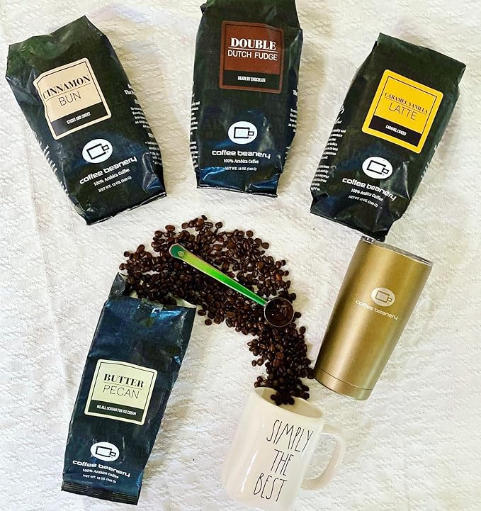 Caramel Vanilla Latte Flavored Coffee, Specialty Arabica Coffee, Medium Roast, 12 ounce, Automatic Drip (Ground)