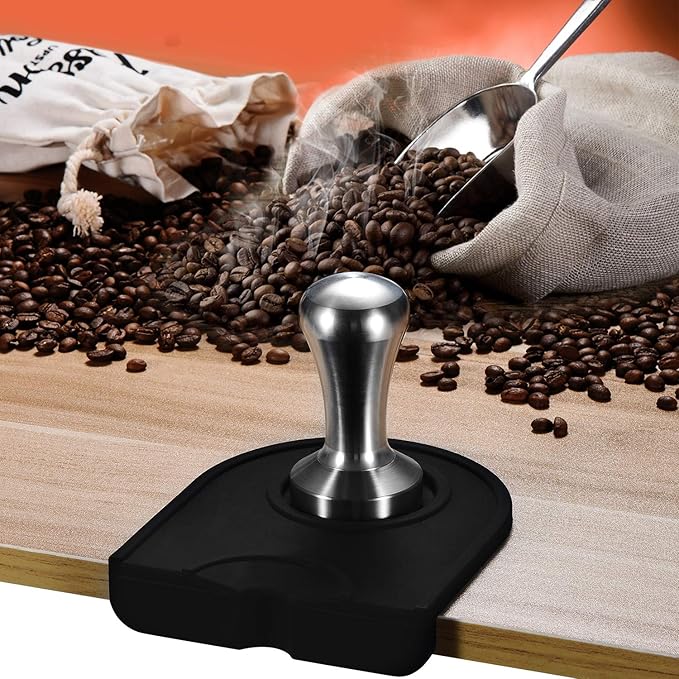 NuLink Silicone Gel Coffee Tamper Mat, Espresso Silicone Tamper Mat, Silicone Tamping Pad for Barista Tool Home Kitchen Bar Coffee Shop