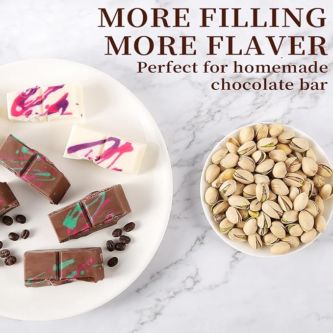 1 Inch Deep Chocolate Bar Mold, 3 Cavity Large Dubai Chocolate Molds, Thick Candy Bar Mould for Filling（1 Pack）