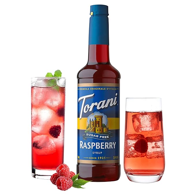 Torani Sugar Free Syrup, Raspberry, 25.4 Ounce (Pack of 4)