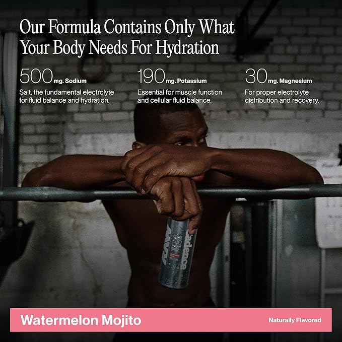Cadence Electrolyte Drink - Watermelon Mojito Flavor, 355ml x 12 | Science-Backed Hydration | Zero Sugar, Zero Caffeine | Vegan, Keto & Paleo Friendly | Sodium, Potassium & Magnesium for Performance & Recovery