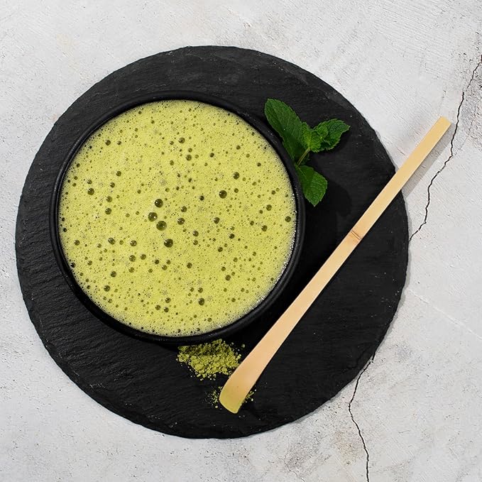 2 Pcs Japanese Bamboo Matcha Scoop, Japanese Chashaku Hooked Green Tea Matcha Spoon for Traditional Tea Ceremony Coffee Spices