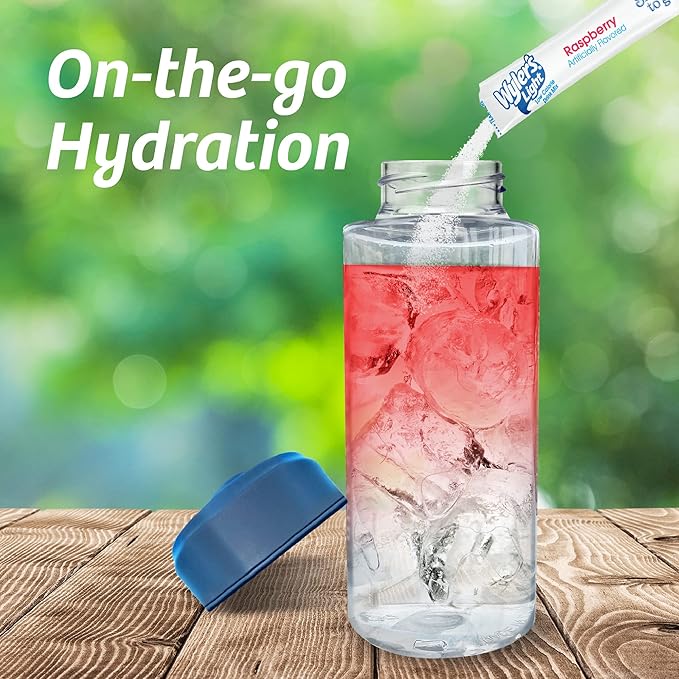 Wyler's Light Singles To Go Powder, Water Drink Mix, Raspberry, 8 per Box, 96 total Packets (Pack of 12)