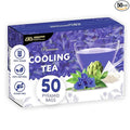 Indochine Blends, 50 Tea Bags, Hibiscus Tea Bags for High Blood Pressure, Herbal Tea Bags, Caffeine-Free, No Sugar, Vegan, Supports Heart Health and Relaxation, Loose Hibiscus Flowers, All Natural Hibiscus Flowers Ingredients (50 Pyramid Bags, Cooling ...