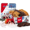David’s Cookies Winter Wonderland Assorted Christmas Cookies Tin - Delicious Chocolate Chunk & Oatmeal Raisin Cookies - Fresh-baked and Homemade Cookies - Gourmet Holiday Food Gift Basket for Everyone