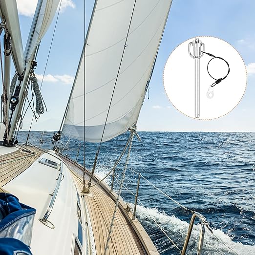 uxcell 1 Pcs Quick Release Pin, 5/16" x 4"(Dia. x L) Push-Button Ball Locking Pin 304 Stainless Steel Ring Handle Locking Pin with Wire for Audio Bimini Top Marine, Silver