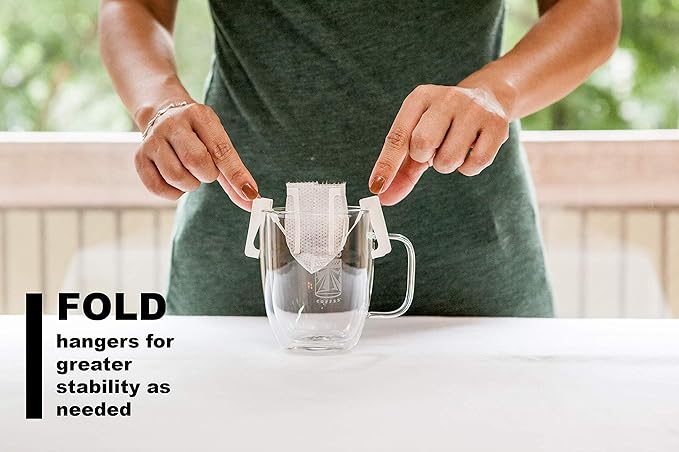 Tribo Coffee Single-Serve Portable Pour Over Drip Coffee - Papua New Guinea - 10 Servings (Medium-Dark Roast)