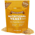 Sari Foods Non-Fortified Nutritional Yeast Flakes - 8oz - Superfood, Protein. Gluten Free & Dairy Free Vegan Cheese Parmesan Substitute, Vitamins B, Beta-glucans & 18 Amino Acids