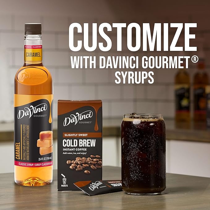 DaVinci Gourmet Vanilla Cold Brew Stick Pack, 90.0 GRM (Pack of 1)