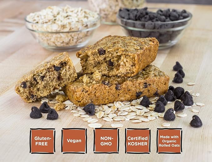 Bobo's Oat Bars, Variety Sampler Flavors, 3 oz Bar, 3 Chocolate Chip, 3 Lemon Poppyseed, 3 Peanut Butter Chocolate Chip, Gluten Free Whole Grain Snack and Breakfast Bar, 9 Pack